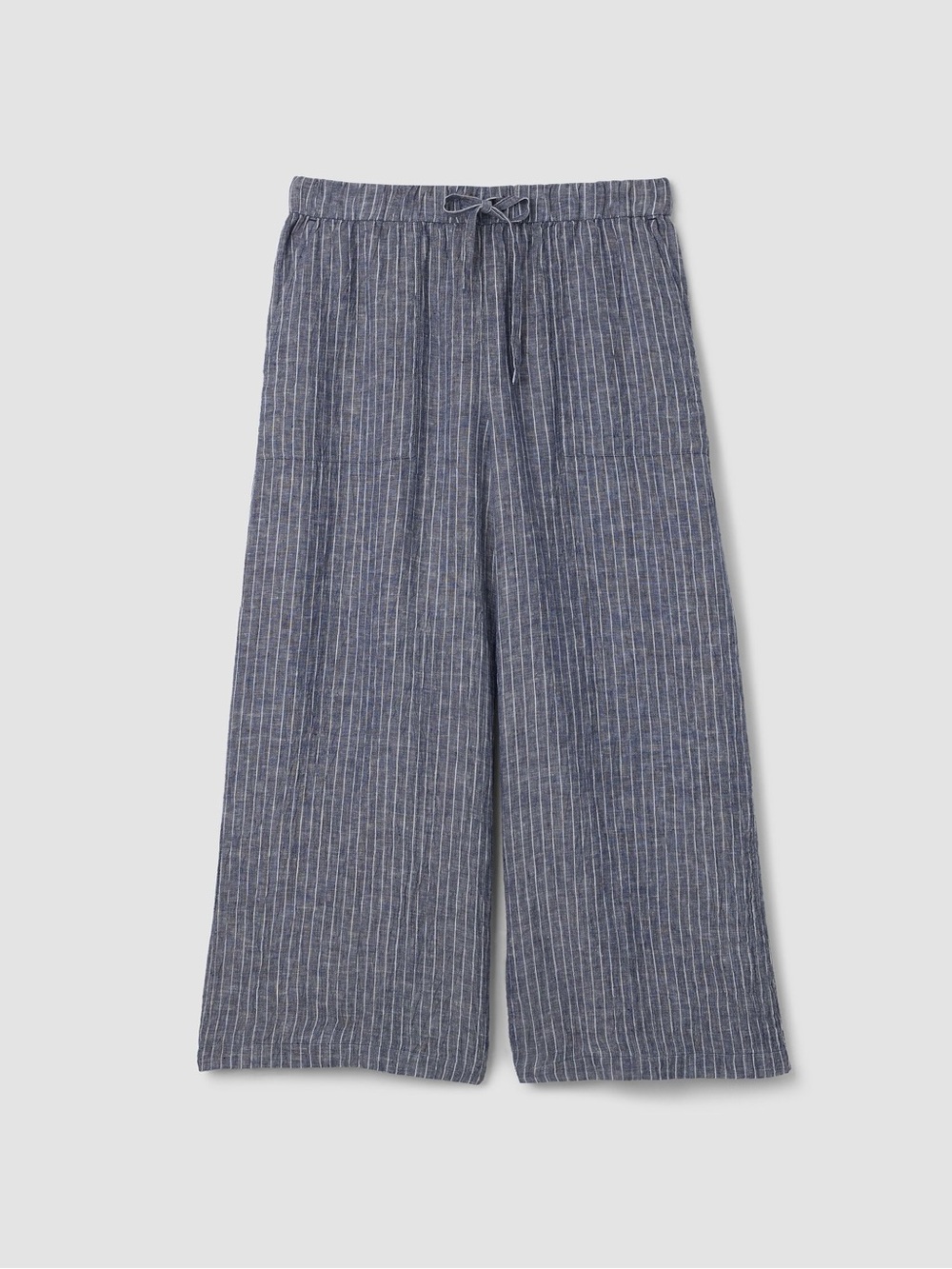 EILEEN FISHER SUPER NOVA CROP PANTS (TENCEL) 100% Bio Leiden. Washed Black. S-1X